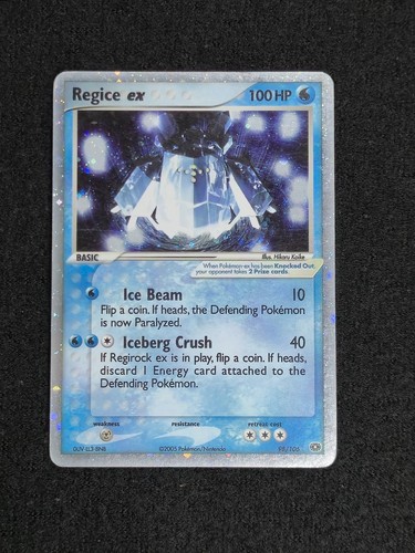Regice emerald holo - ex,